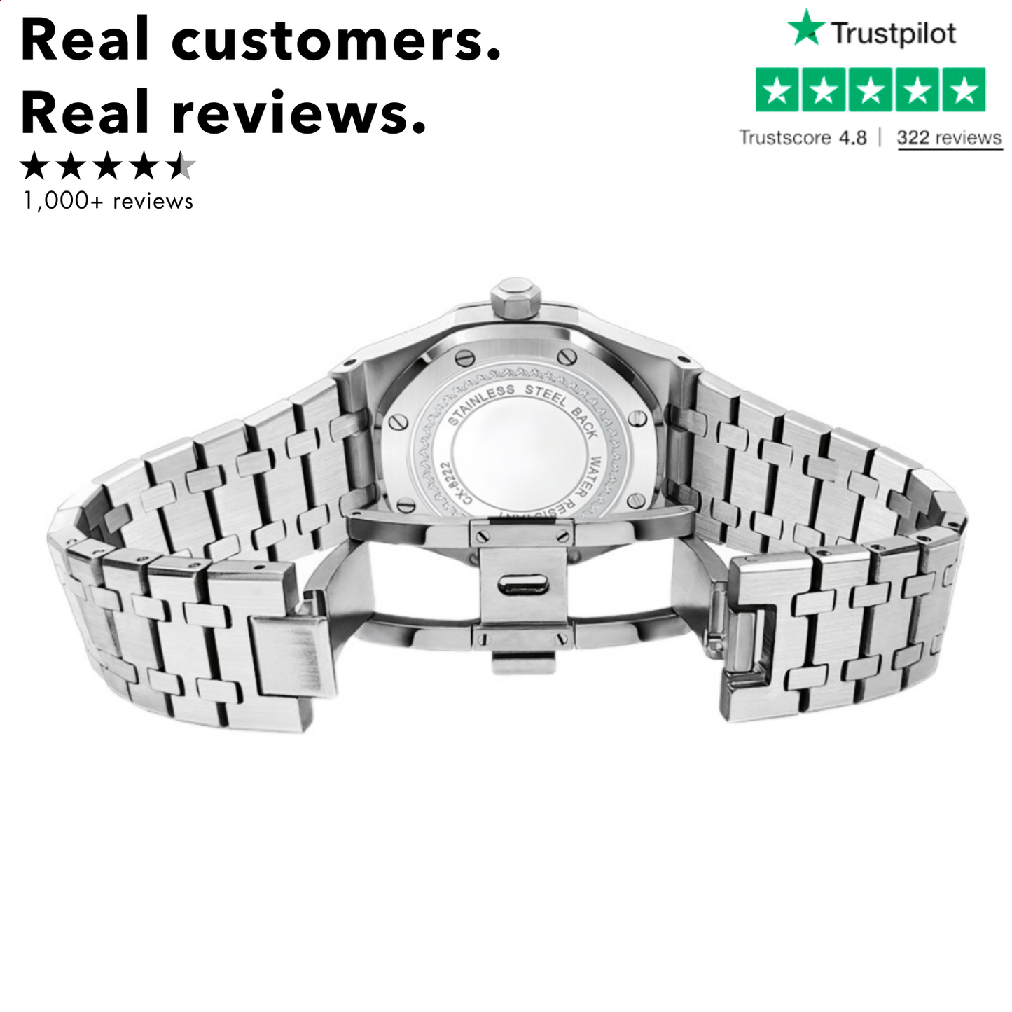 King’s Oak – Montre-bracelet de luxe 41 mm par Jean Poedagar